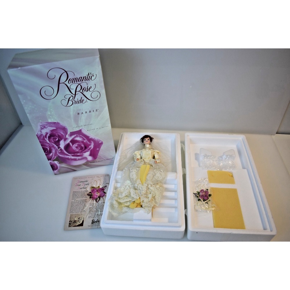 Romantic Rose Bride Barbie Doll Limited Edition 1995 Mattel No. 18048